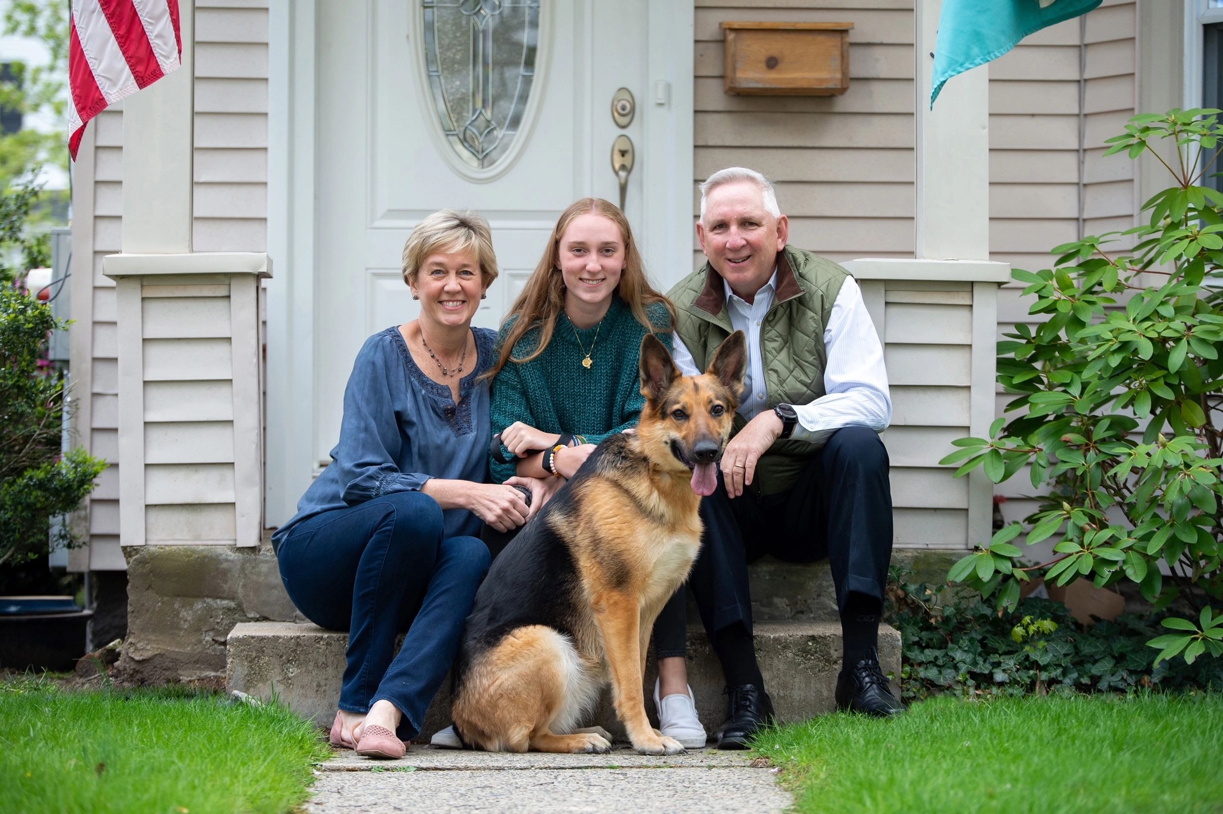 Richard Wells with the Wells family