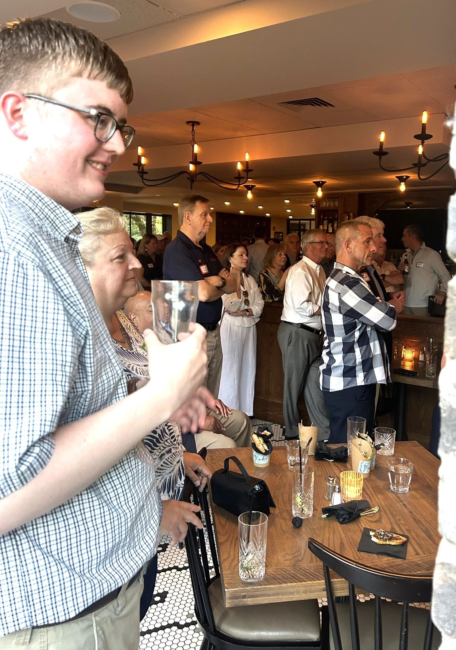 Richard Wells at a campaign event