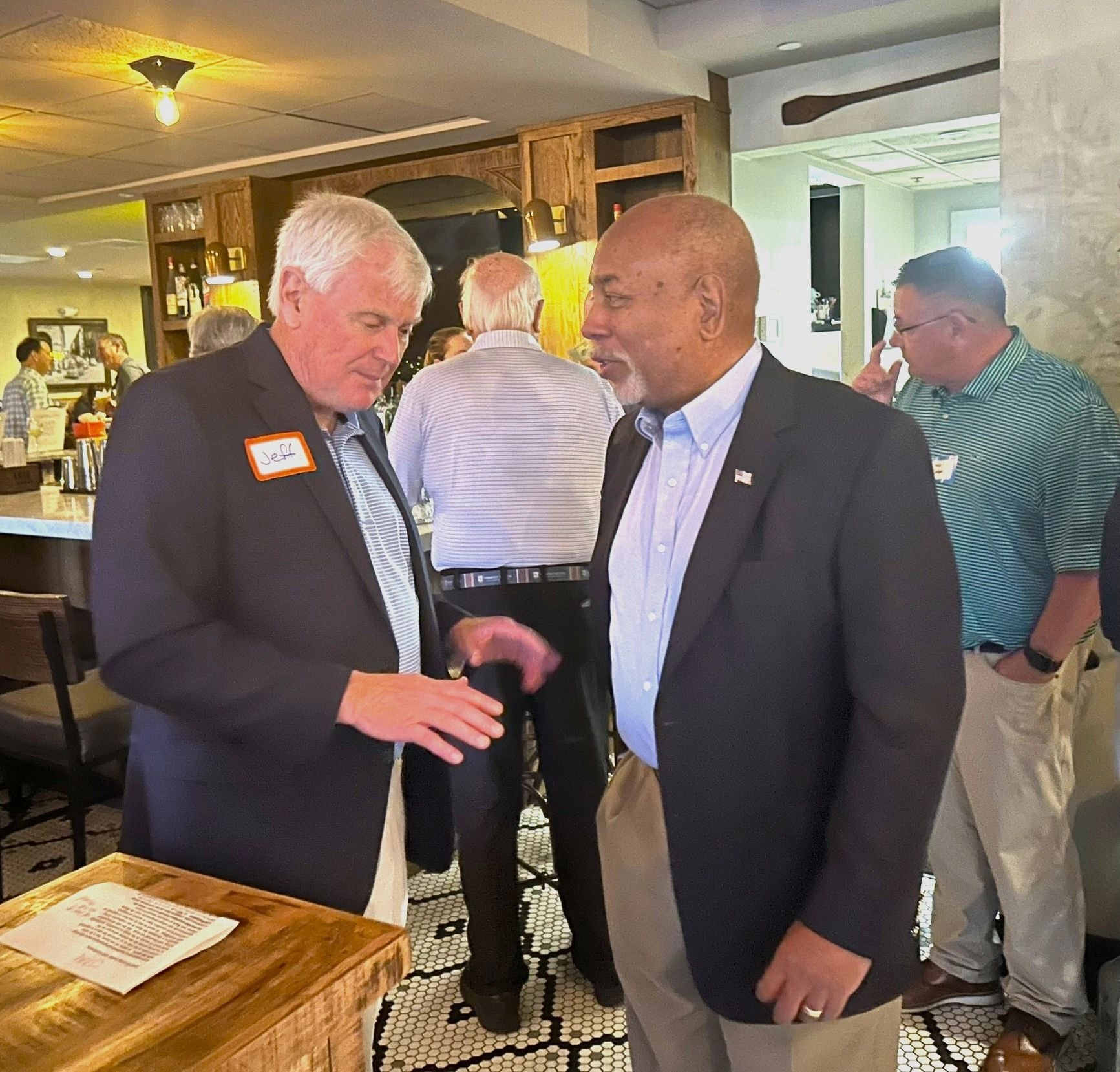 Richard Wells with supporters